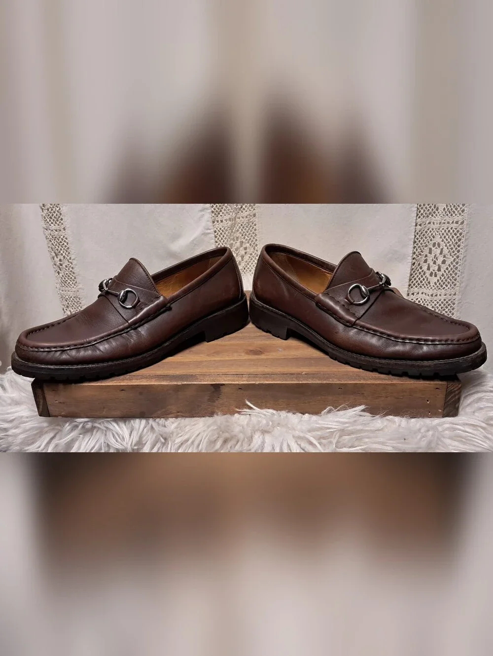 Vintage Gucci Men's Horsebit 1953 Leather Loafers Size 10.5 UK Or 11.5 US